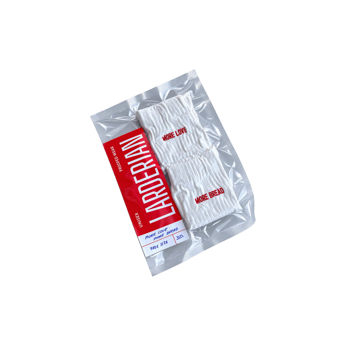 Larder “More Love More Bread” White sock