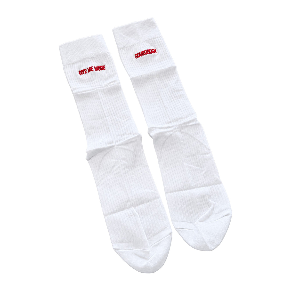 Larder “Give Me More Sourdough” White sock